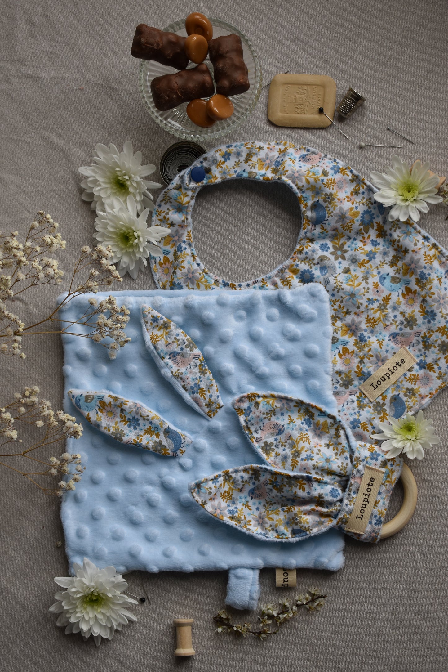 Doudou plat PASSIFLORE